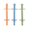 Tube Teethers (3 Pack) | Orange, Blue & Green