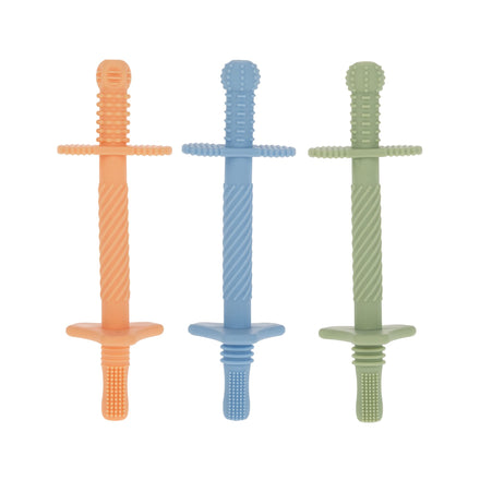 Tube Teethers (3 Pack) | Orange, Blue & Green