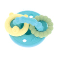 Silicone Charms (2 Pack) | Aqua/Yellow