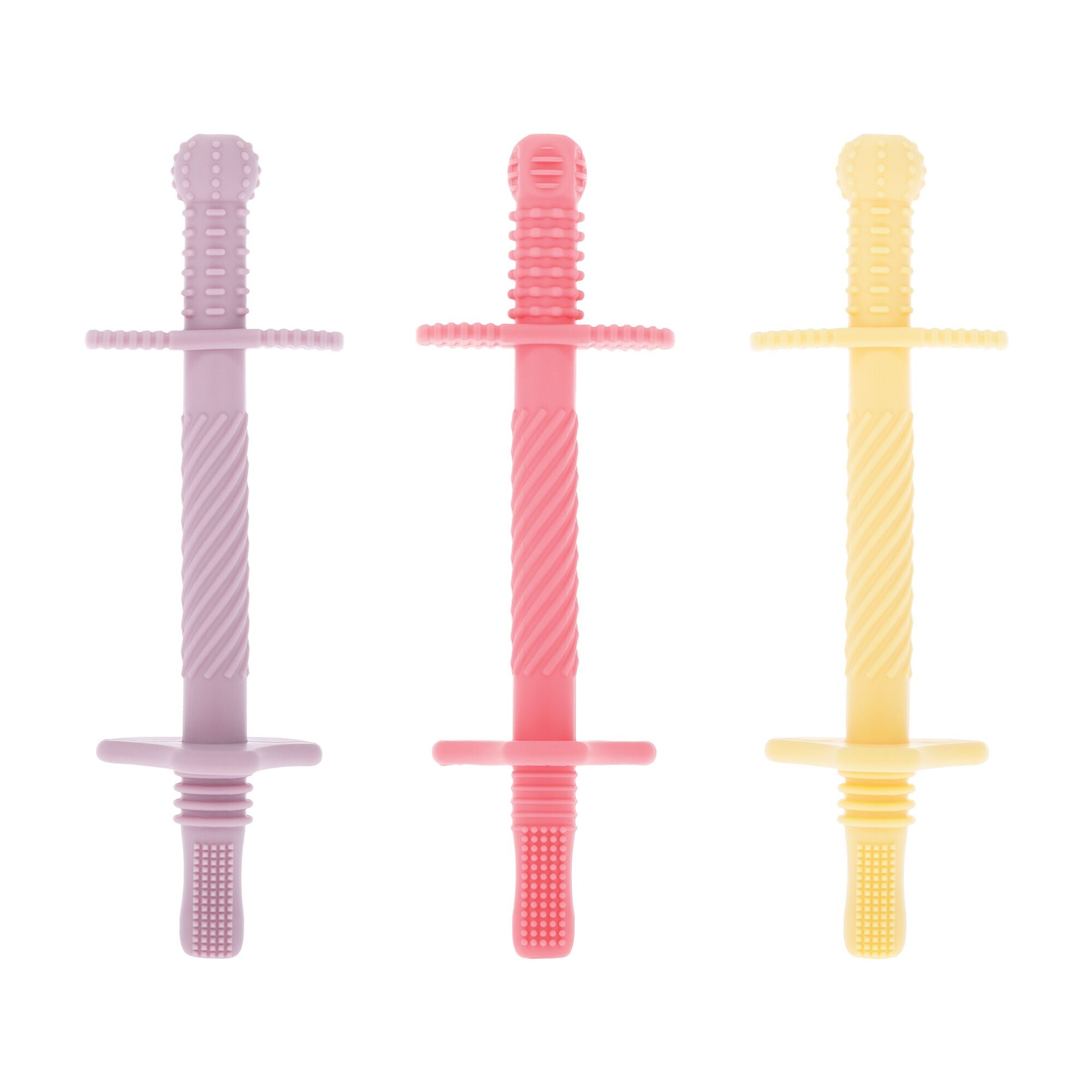 Tube Teethers (3 Pack) | Purple, Pink & Yellow