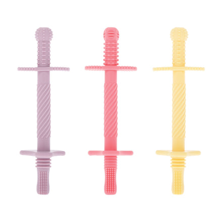 Tube Teethers (3 Pack) | Purple, Pink & Yellow