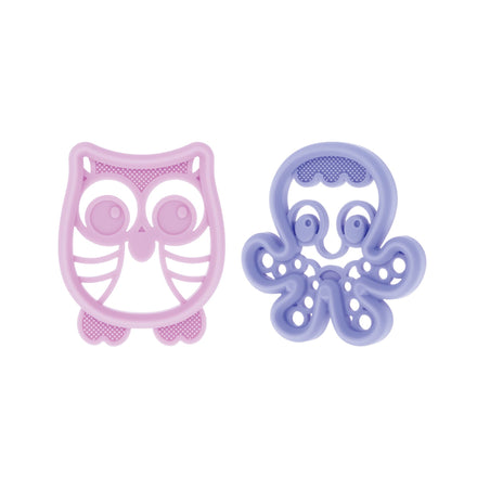 Silicone Mini Teethers (2 Pack) | Owl & Octopus