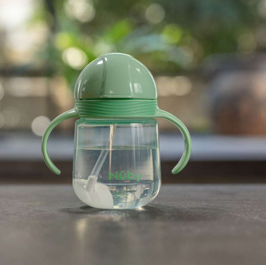 Clik-it Flip-It Straw Cup (2 Pack) | Light Blue/Aqua