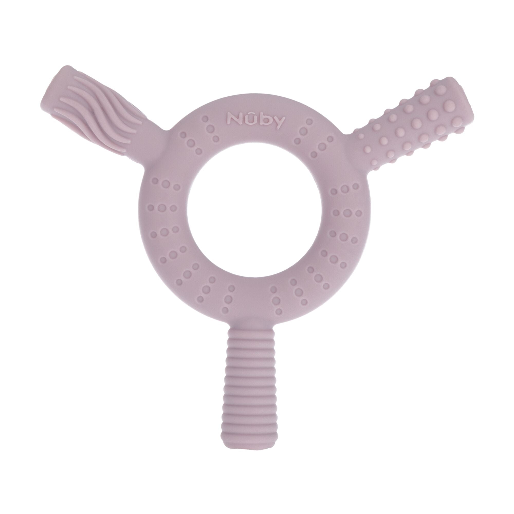 Hollow Sensory Tube Teethers | Pink/Plum