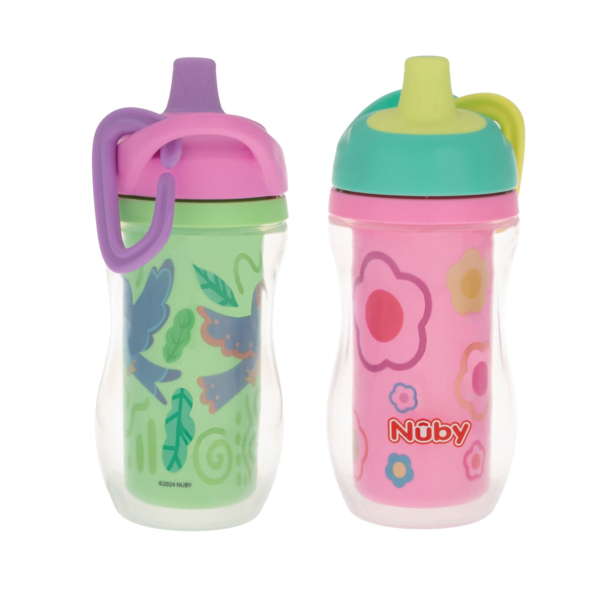 Active Sipper Insulated Cup | Green & Pink
