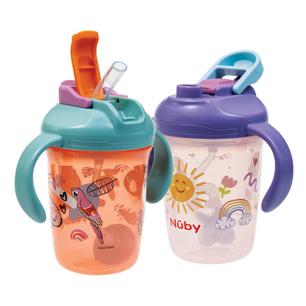 2-in-1 Toddler Cup (2 Pack) | Tiger & Rainbows