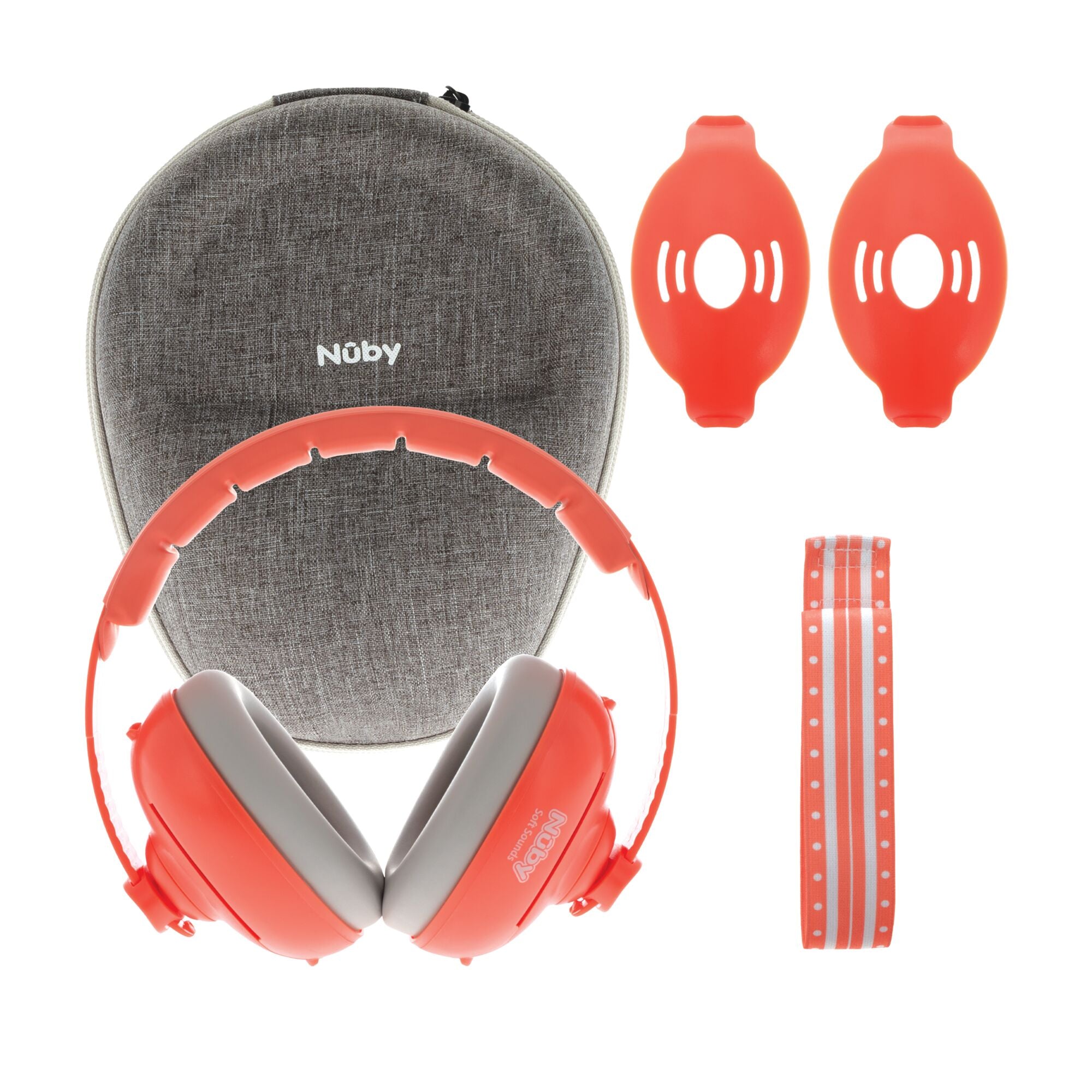 Soft Sounds 2-in-1 Noise Cancelling Earmuffs | Orange