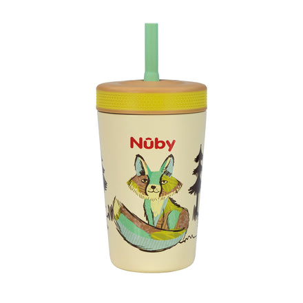 Thirsty Kids Flexstraw Stainless Steel Cup | Fox