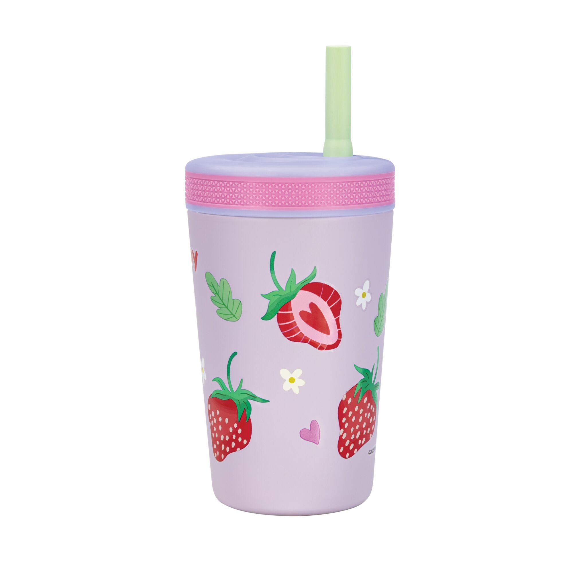 Thirsty Kids Flexstraw Stainless Steel Cup | Strawberries