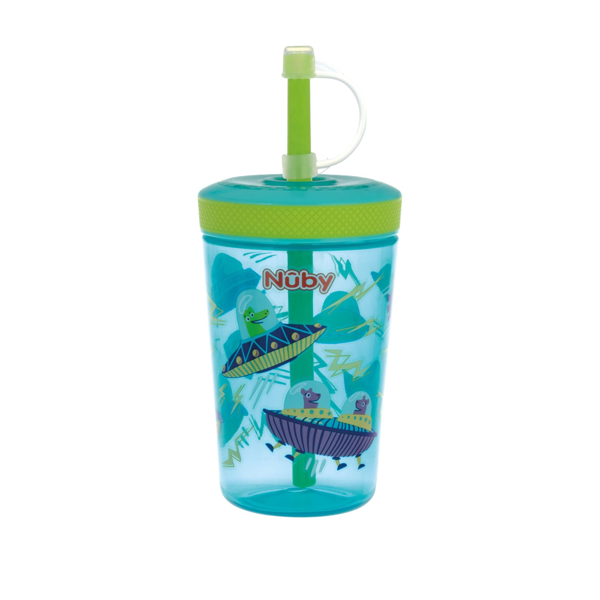 Thirsty Kids Super Sipper Straw Cup | Aqua & Orange