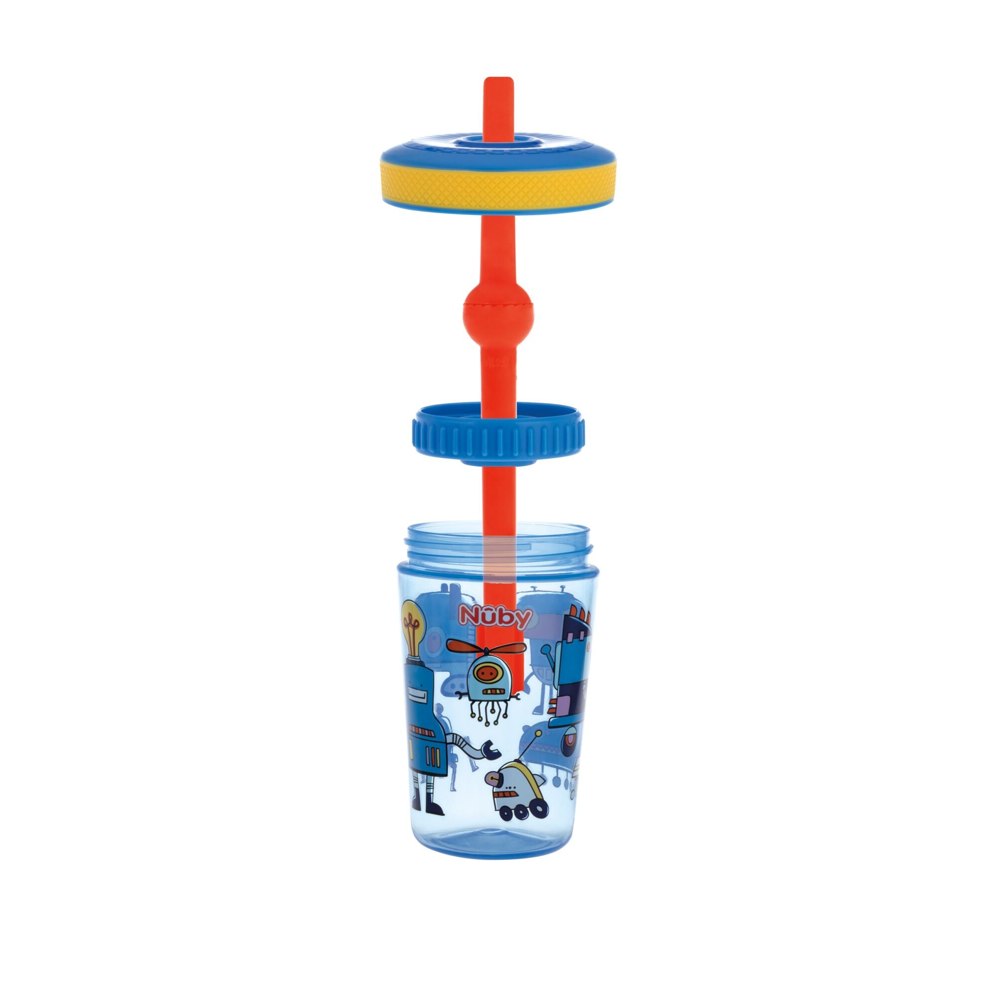 Thirsty Kids Super Sipper Straw Cup | Green & Blue