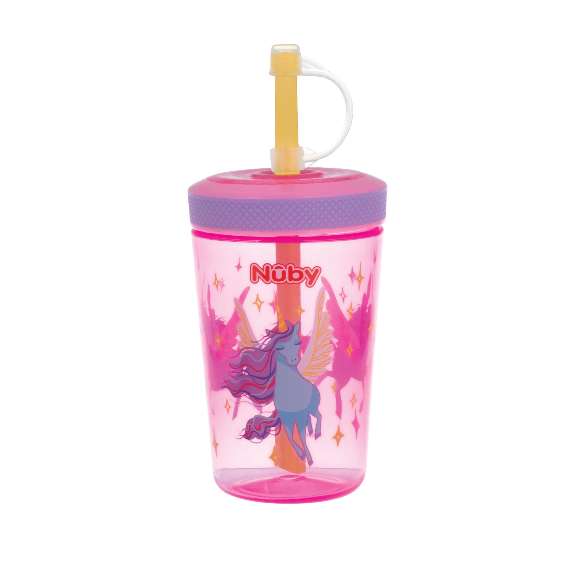Thirsty Kids Super Sipper Straw Cup | Pink & Purple