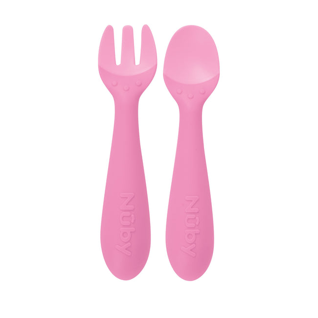 Silicone Easy Grip Fork and Spoon Set