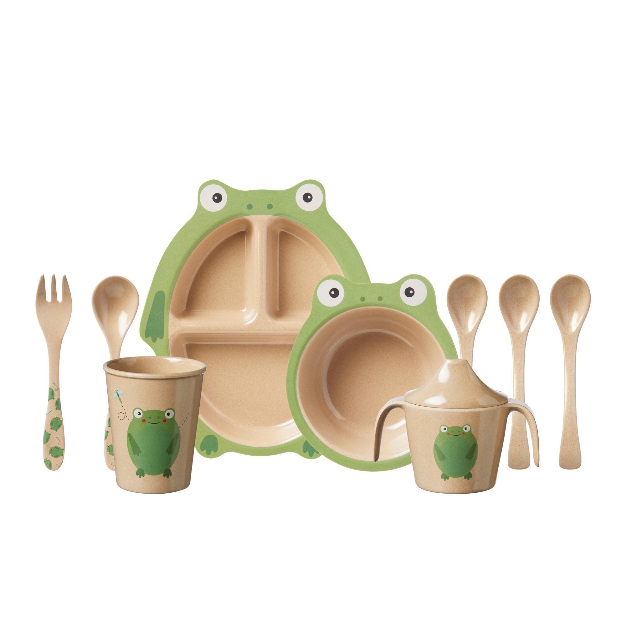 Eco Rice Husk 3-Section Plate