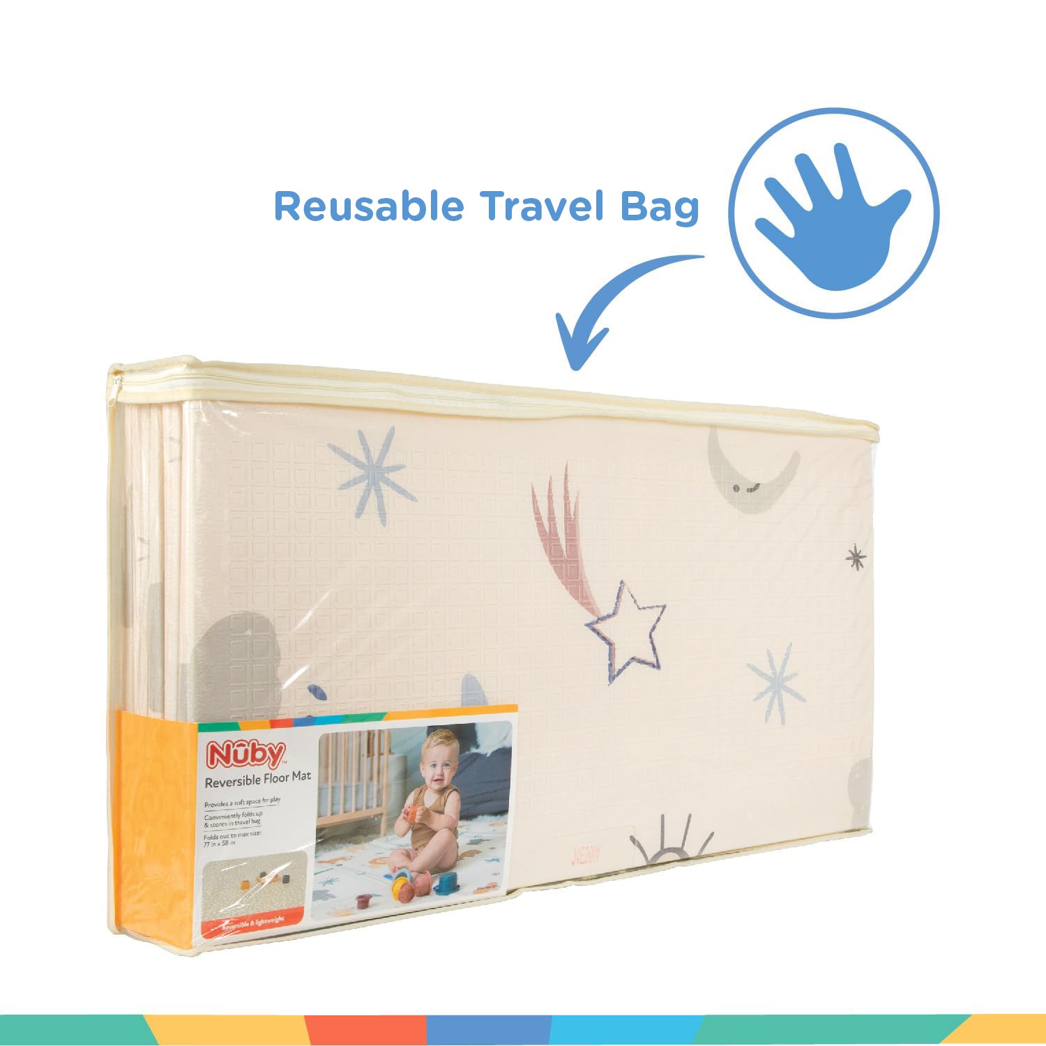 Reversible Floor Mat | Rainbows & Sky