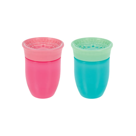 360 Wonder Cup (2 Pack - 7 oz) | Pink/Aqua