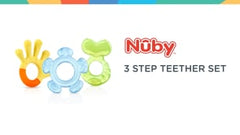 3 Step Baby Teether Set