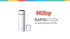 Nuby - RapidCool™ - Prepara la pappa perfetta per neonati in soli 2 minuti  - Con distributore di polvere di latte e coperchio digitale - Bianco - 0+