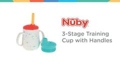 3-Stage Training Cup Set with Handles | Blue