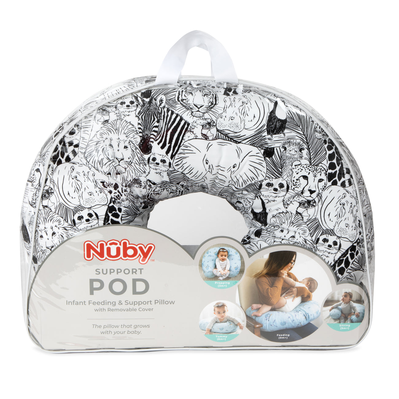 Support Pod Pillow w/ Cover - Nuby US