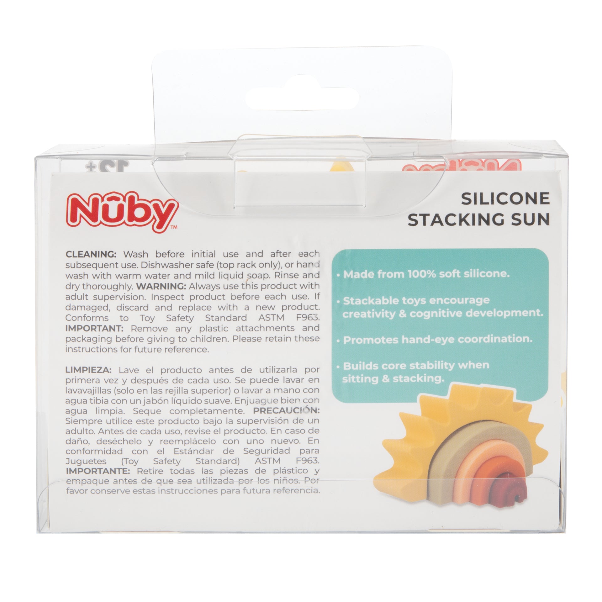 Silicone Stacking Sun Toy - Nuby US