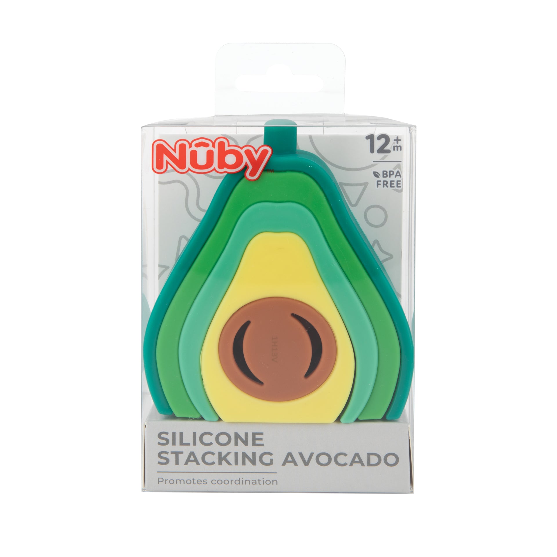 Silicone Stacking Avocado Toy - Nuby US