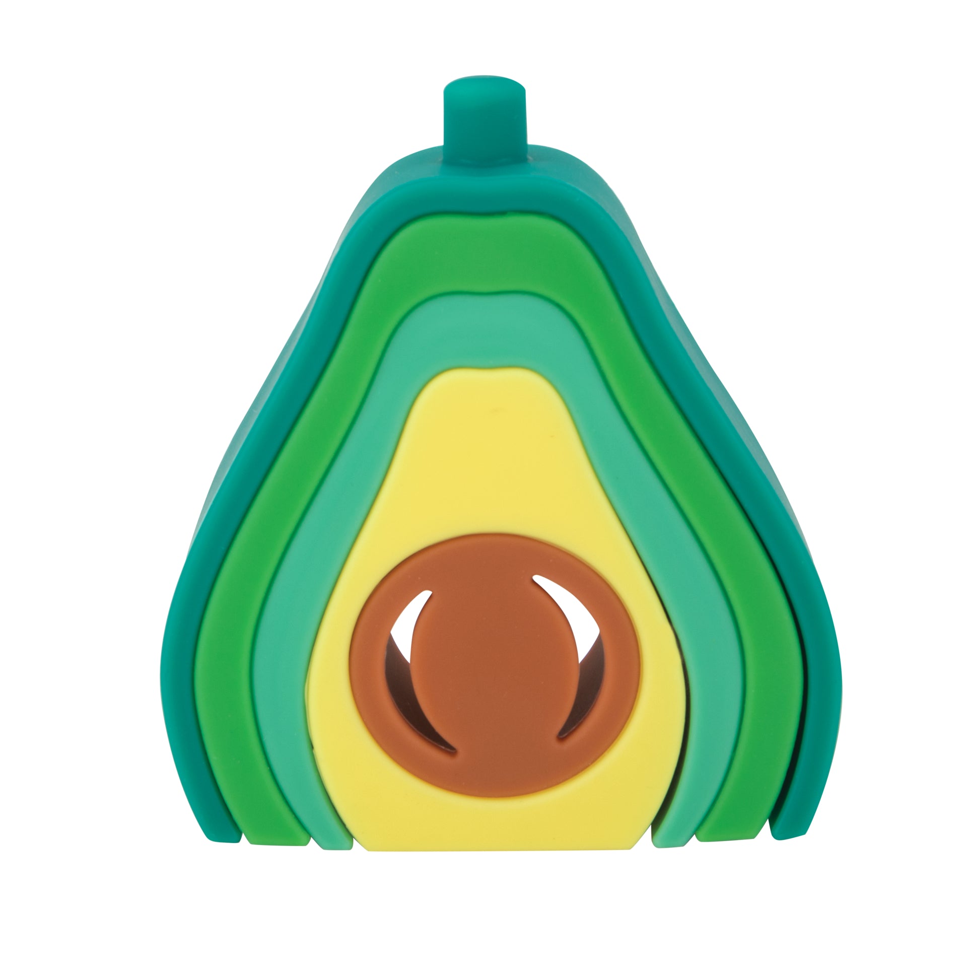 Silicone Stacking Avocado Toy - Nuby US