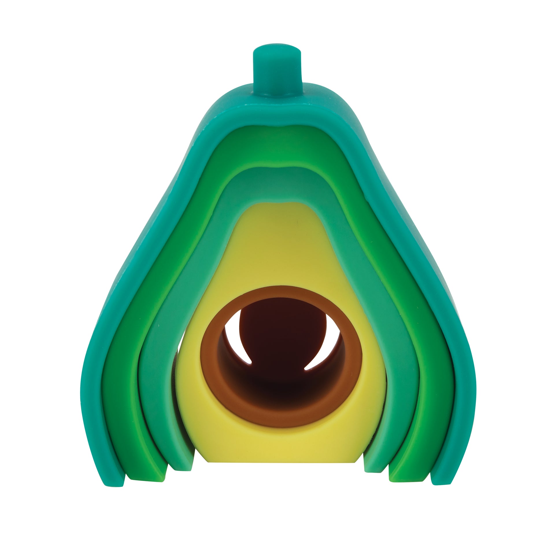 Silicone Stacking Avocado Toy - Nuby US