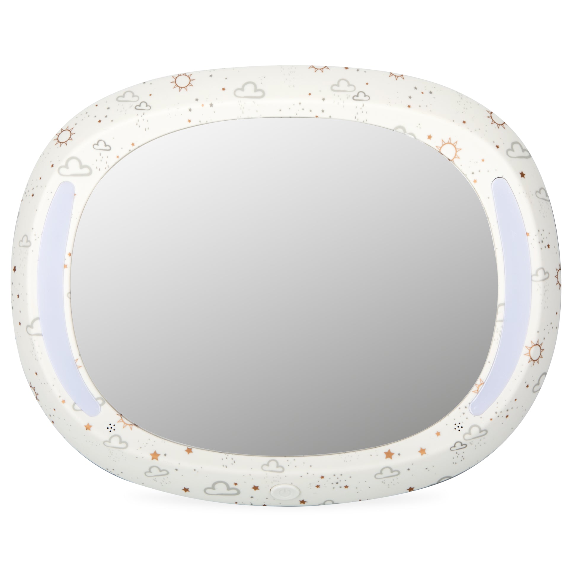 Baby mirror with outlet light