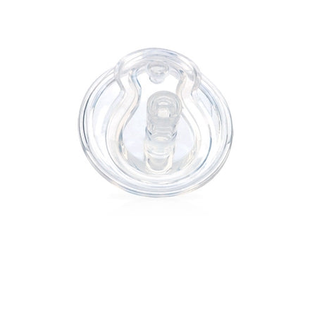 The Nuby Easy Grip Super FlexStraw Replacement Straw (2 Pack) features a flexible, leak-resistant design for reliable cup performance, shown from above on a white background. Designed for easy gripping and durability.