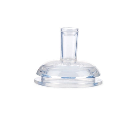 Nuby Sport Sipper Replacement Spout (2 Pack): Clear plastic spouts with soft silicone, short vertical straws and a rounded base, designed for leak-resistant bottles or cups.