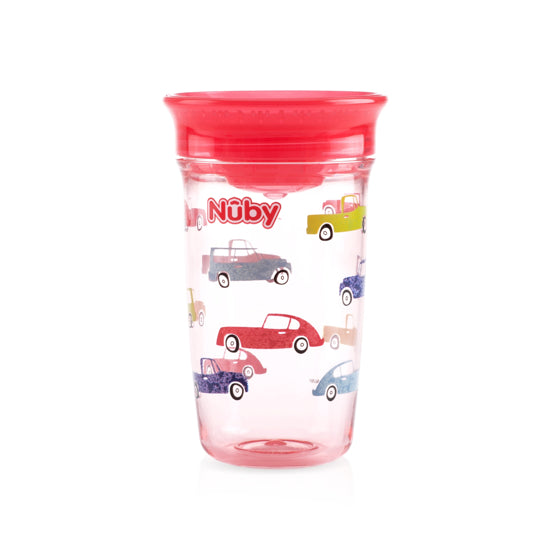 Nuby 3piece No-spill Smart Edge 360 Cup With Touch Flo Easy Clean Silicone  10oz for sale online