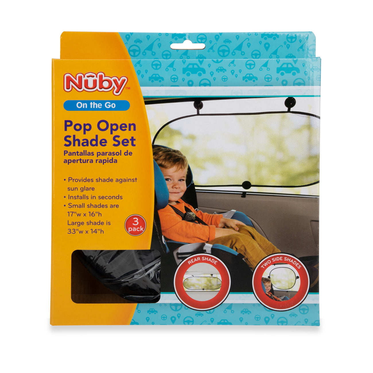 Pop Open Sunshade - 3 pack - Nuby US