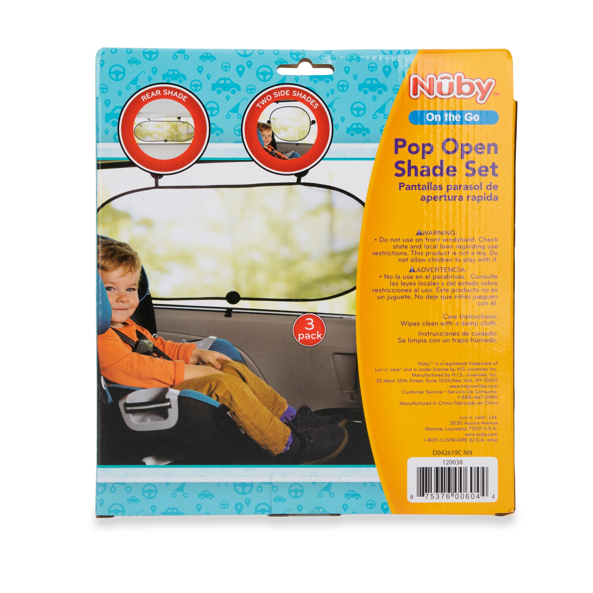 Pop Open Sunshade - 3 pack - Nuby US