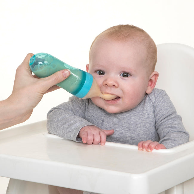 New Infant Babies Liquid Food Cereals Feeder Utensils Safety Tools Newborn  Squeeze Feeding Bottle Silicone Food