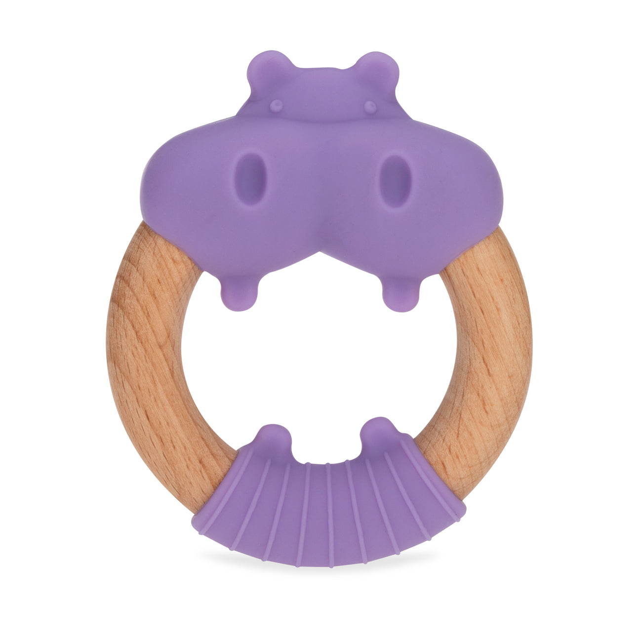 Wood + Silicone Natural Teether Loops - Nuby US
