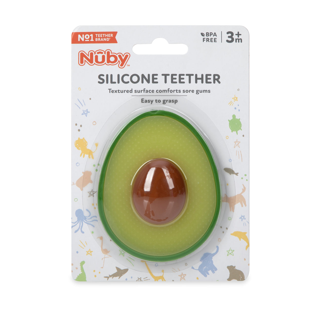 Silicone Teether - Avocado - Nuby US