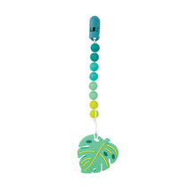 Silicone Teether with Pacifier Clip | Leaf