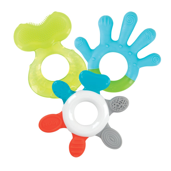 Amazon.com : Nuby 3 Step Soothing Teether Set, BPA Free