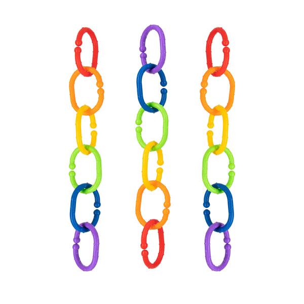 Linkables Teething Toys - Primary Colors - 18 pack – Nuby