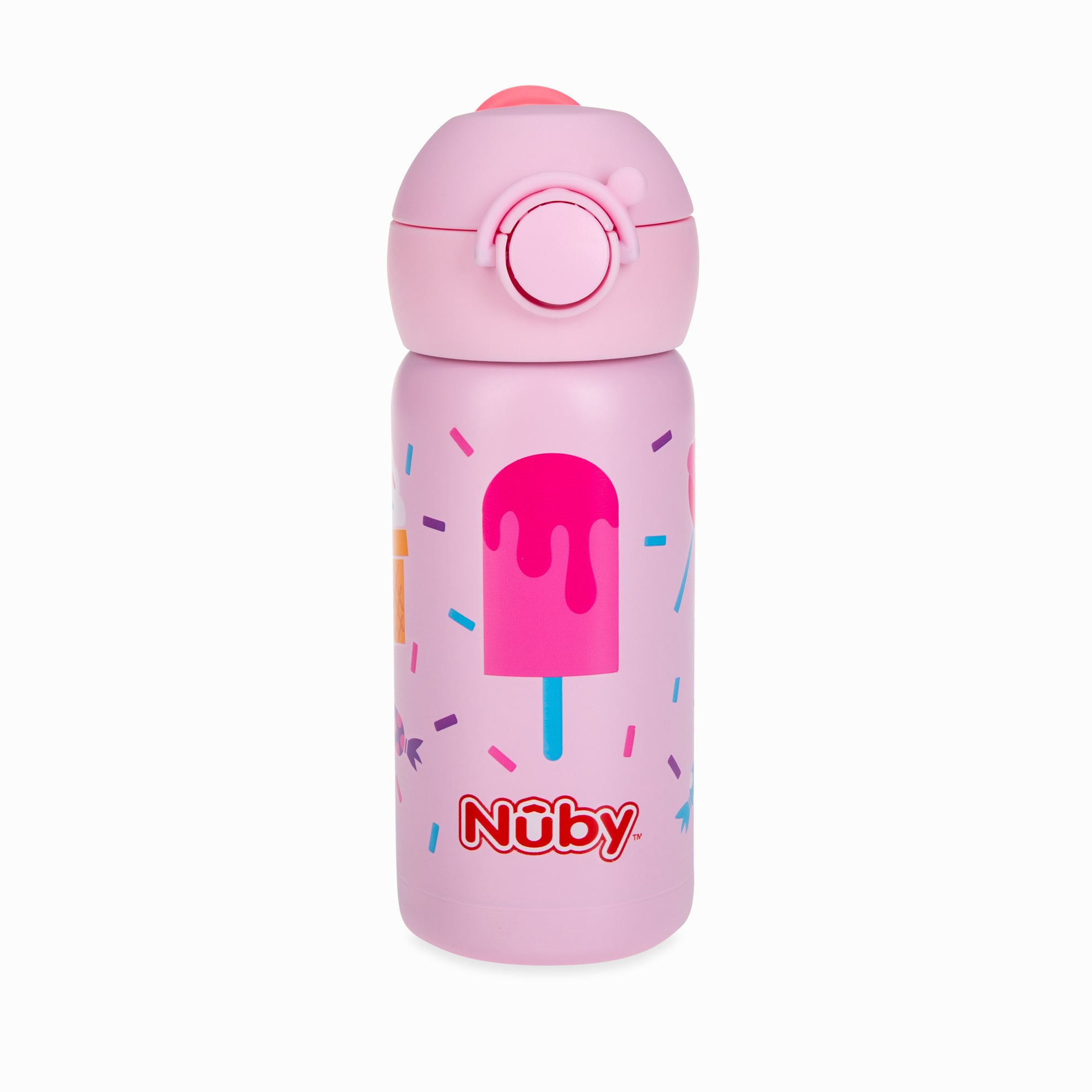 Stainless Steel Canteen Simple, Modern Water Bottle for Kids Nuby