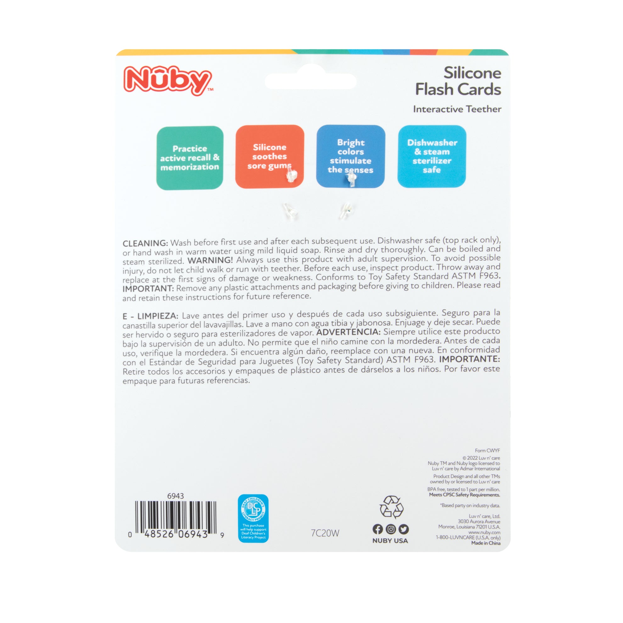 Silicone Flash Cards - Nuby US