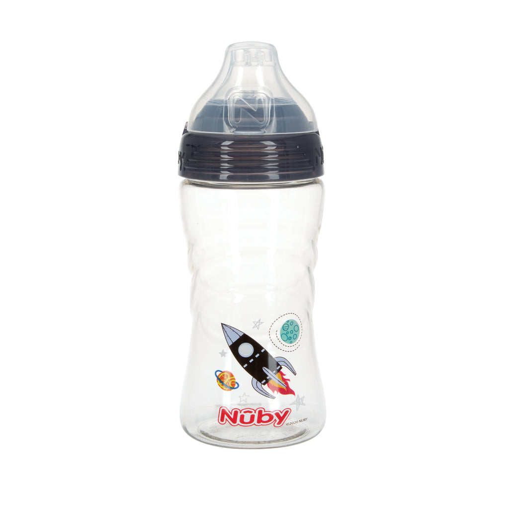 Thirsty Kids Water Bottles With Sippy Straw Tops Nuby US