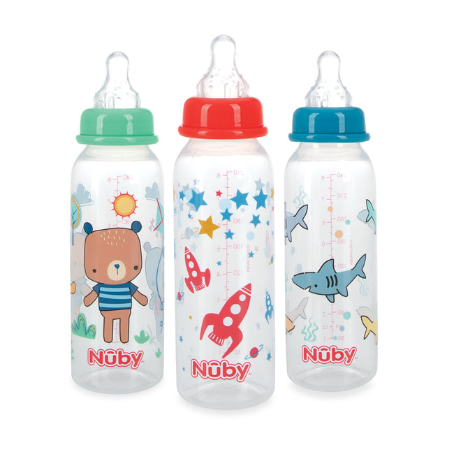 Non-Drip Standard Neck Bottle (3 Pack) – Nuby