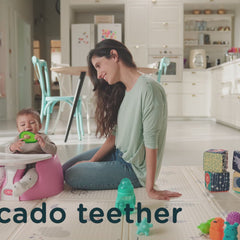 Avocado Muncher Wood and Silicone Teether