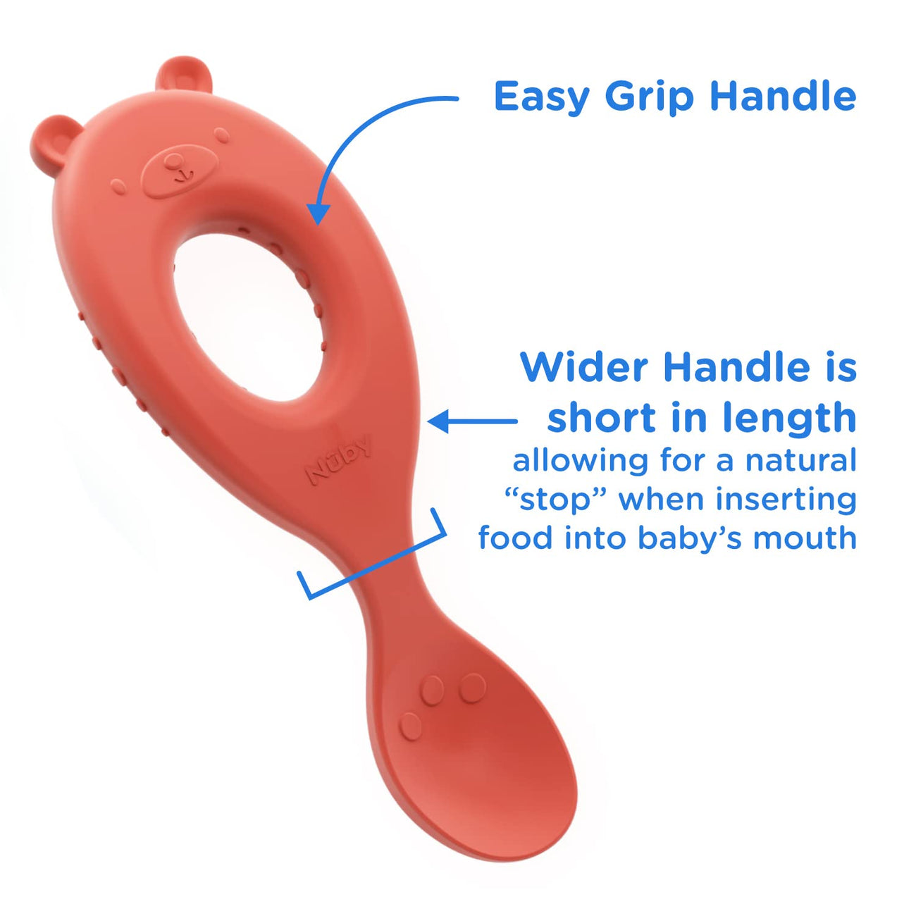 Silicone Easy Grip Spoons (2 Pack)
