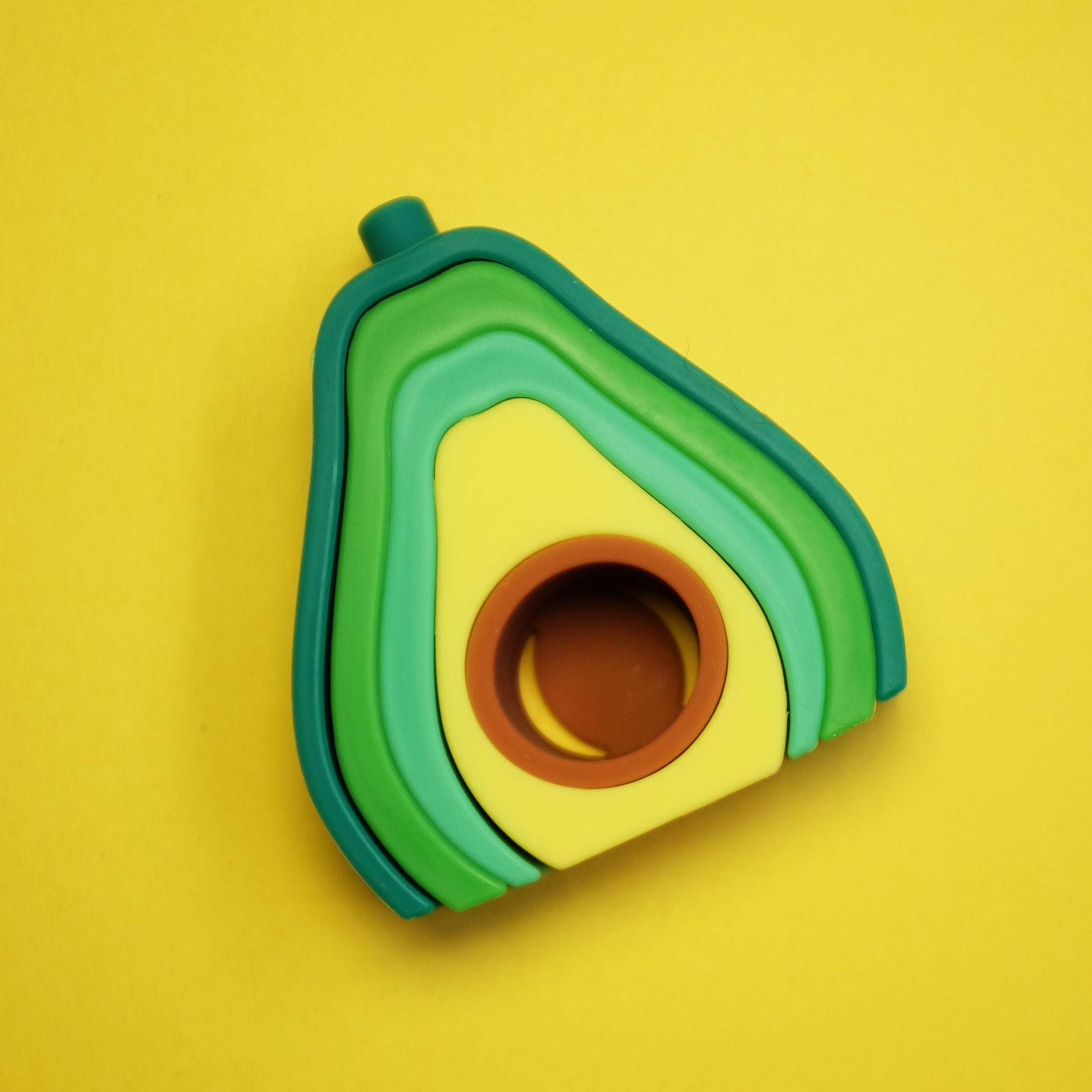 Silicone Stacking Avocado Toy - Nuby US