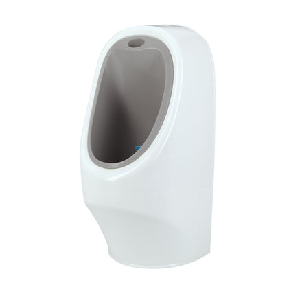 The My Real Urinal Potty Training Toilet for Boys is a white ceramic urinal with a gray inner section, shown against a plain white background.