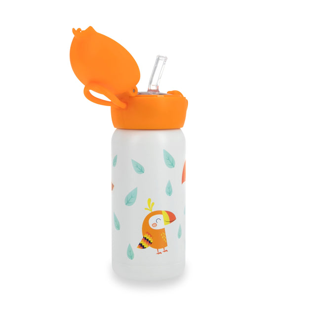 Cantini Kidz 10 oz. Stainless Steel Kids Sports Water Bottle, Owls