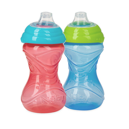 Clik-It Soft Spout Easy Grip Sippy Cup (2 Pack) – Nuby